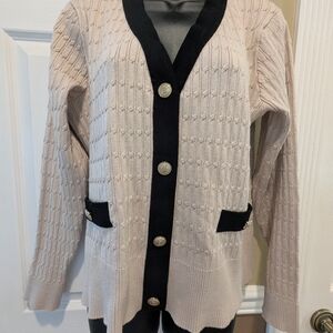 Adrianna Papell Women's Beige Sweater